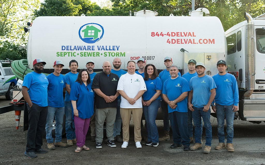 The Del Val Septic, Sewer & Storm team.