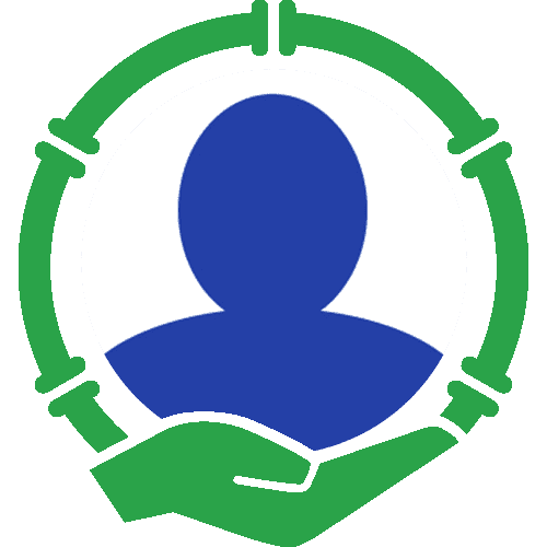 Team silhouette with green border.